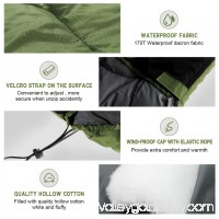 Large Scoop Sleeping Bag Cool-Weather Waterproof Sleeping Bag for Adult Camping Hiking   